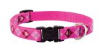 LupinePet Original Designs Multicolor Puppy Love Nylon Dog Adjustable Collar Hot on Sale