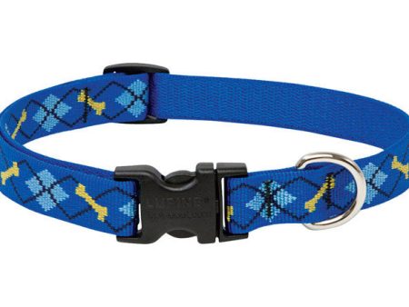 LupinePet Original Designs Multicolor Dapper Dog Nylon Dog Adjustable Collar Online Hot Sale