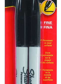 Sharpie Black Fine Tip Permanent Marker 2 pk Supply