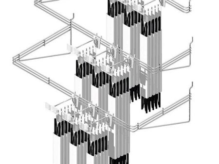 1.25 in. H X 5 in. W X 33 in. D Silver Organizer Rack Fashion