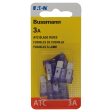 Bussmann 3 amps ATC Purple Blade Fuse 5 pk Online now