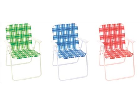 Rio Brands Assorted Folding Web Chair Sale