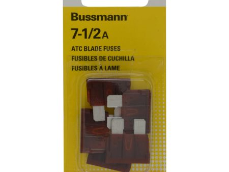 Bussmann 7.5 amps ATC Brown Blade Fuse 5 pk Fashion