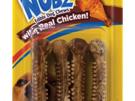 Nylabone Nubz Chicken Chews For Dogs 3.3 oz 4 pk Online now