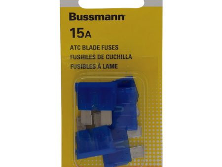 Bussmann 15 amps ATC Blue Blade Fuse 5 pk Online now