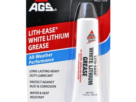 AGS Lith-Ease White Lithium Grease 1.25 oz Hot on Sale