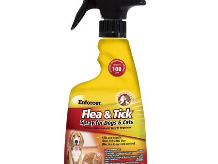 Enforcer Liquid Cat and Dog Flea Spray Pyrethrin and Nylar 16 oz Supply