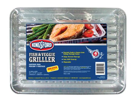 Kingsford Aluminum Grilling Pan 16 in. L X 11.75 in. W 4 pk Supply