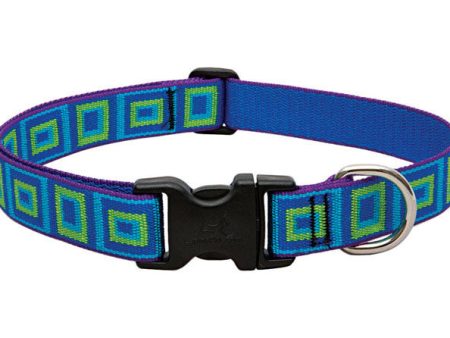 LupinePet Original Designs Multicolor Sea Glass Nylon Dog Adjustable Collar For Sale