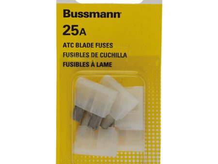 Bussmann 25 amps ATC Clear Blade Fuse 5 pk on Sale