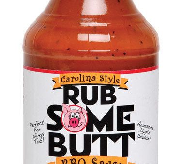 Rub Some Butt Mustard BBQ Sauce 18 oz Fashion