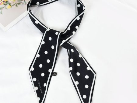 SF1268-BLACK Charming New Fashion Style Dots Long Scarf Discount