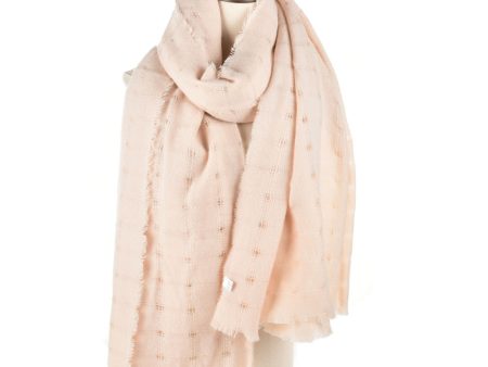 SF951 Beige - Plain Soft Long Woven Lady Scarf Sale