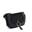 VK2122 BLACK - Simple Solid Color Leather Saddle Bag (was £10) Discount