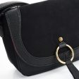 VK2122 BLACK - Simple Solid Color Leather Saddle Bag (was £10) Discount