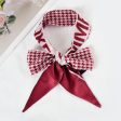 SF1267-RED Charming New Fashion Style Houndstooth Long Scarf Hot on Sale