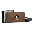 VKP1459 Camel - Fashion Women Plaid Casual Solid Wallet Discount