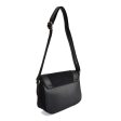 VK2122 BLACK - Simple Solid Color Leather Saddle Bag (was £10) Discount