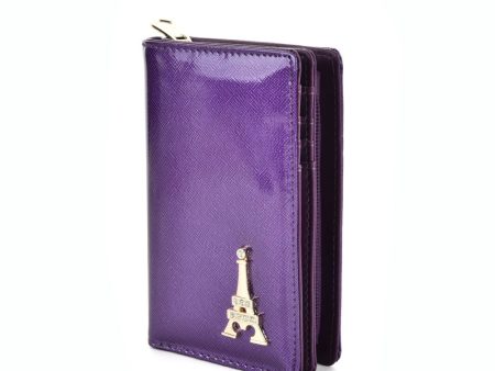 VKP1444 Purple - Tower Decoration Women Solid Small Wallet Discount