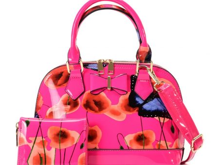 VK5627-FUSHIA Newest fashion bags ladies elegance bags set For Discount