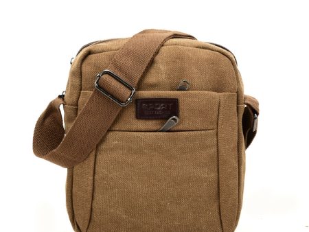 VK5492 Brown - Sports Cross Body Bag With Multiple Zipper Sale