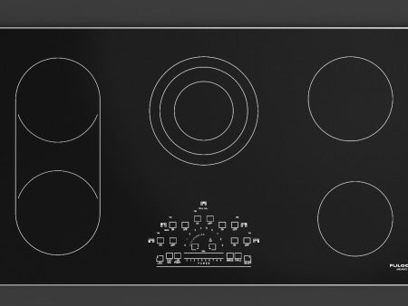 36  RADIANT COOKTOP WITH BRUSHED ALUMINUM TRIM Hot on Sale