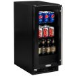 15-In Built-In Beverage Center with Door Style - Black Frame Glass, Door Swing - Left For Cheap